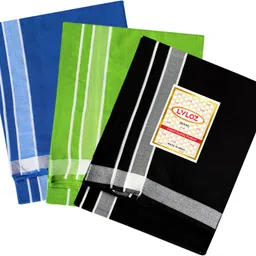 Lvloz PL-3PC-09 Solid Men Dhoti image 2