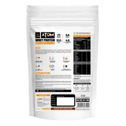AS-IT-IS Nutrition ATOM Whey Protein 1kg | 27g protein | Isolate & Concentrate | FATEH Double Rich Chocolate | USA Labdoor Certified | With Digestive Enzymes for better absorption | Exclusive Pack image 2