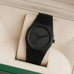 calf & co. Men’s Luxury Aura Black Arabic Numeral Watch Analog Watch - For Men & Women POLYCARBON Black Dial Quartz Unisex With Strap Adjuster-picture-12