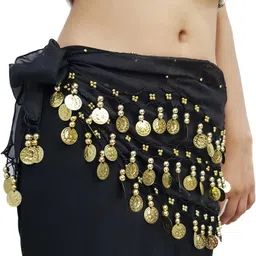 pratika Women Casual Black Metal Belt image 2