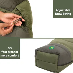 rocksport Zanskar -4°C to +4°C Reversible Sleeping Bag for Adult with Air Pillow Camping Sleeping Bag image 5