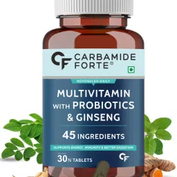Carbamide Forte Multivitamin Tablets for Men and Women with Probiotics Supplement - 30 Veg Tablets-image-53