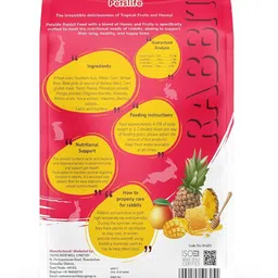 Petslife Premium Rabbit Food 1kg - Fruits & Honey Fruit 1 kg Dry All Life Stages Rabbit Food image 2