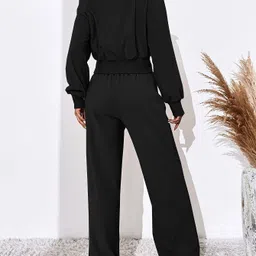 dockstreet Women Loose Fit Black Cotton Blend Trousers-picture-27