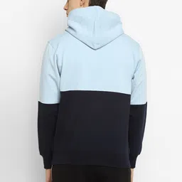 alan jones Men Full Sleeve Color Block Hooded Sweatshirt image 4