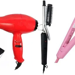 quktion combo of hair dryer with mini hair straightener and hair curler multicolour Personal Care Appliance Combo-picture-12