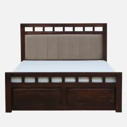 woodsworth from pepperfry Ulyano Sheesham Wood King Size Bed in Scratch Resistant Provincial Teak Finish image 5