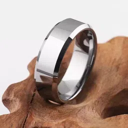 iga collection Valentine Stylish Latest Fashionable Trendy Look Silver Plain Ring Stainless Steel Titanium Plated Ring-picture-28