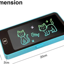 ablue clipper LCD Tablet Plain Art Plastic Pencil Box image 4