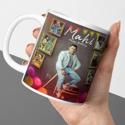 printingzone Ms Dhoni Cup Printed Cup For Boy & Girl (NDM-99) Ceramic Coffee Mug-picture-16