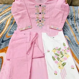 jashnnora Women Cotton Blend Kurta Pant Set-picture-27