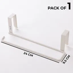 kuber industries Easy Installation|Bathroom & Kitchen Organizer White Towel Holder image 2