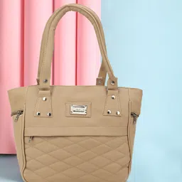 ark fashion Women Beige Tote-picture-37