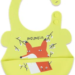 polka tots Waterproof Silicone Bibs for Feeding & weaning Babies with Adjustable Velcro-picture-20