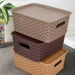 shree shyam store Plastic Storage Basket-picture-18