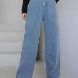 kotty Women Regular High Rise Blue Jeans-picture-22