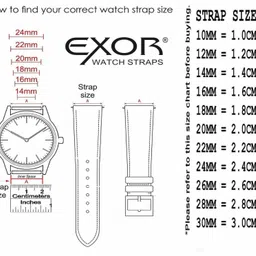 Exor Classic Blue colour Leather strap with Duke construction of 22MM 22 mm Genuine Leather Watch Strap image 4