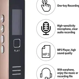 Inext Mini Digital Voice Audio Recorder MP3 Player Dictaphone Sound Recording Device NA Voice Recorder image 3