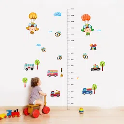 decal o decal 120 cm ' Height Chart With Cute Babies ' Wall Stickers (PVC Vinyl,Multicolour) Self Adhesive Sticker-picture-11
