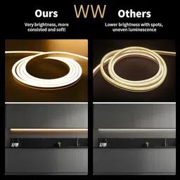 shinepark 600 LEDs 5 m Brown, White, Brown, White Steady Strip Rice Lights image 3