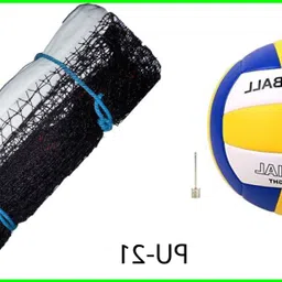 zxxxt Kit_Tarrific Quality Volleyball With Nylon Net PU -21 Volleyball Kit-picture-14