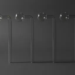 wishingbell natural 6 inch Bend Glass Oil Burner Pipe Transparent (Pack of 4) Borosilicate Glass Inside Fitting Hookah Mouth Tip image 5