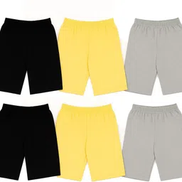 aj fashions Pack of 6 Solid Women Multicolor Cycling Shorts-picture-26