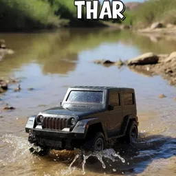 pepino Remote control Thar Rechargable RC Toys For Kids With Music Black image 5