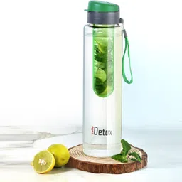 cello Detox Fruit & Tea Infuser Glass Water Bottle 750 ml Bottle image 2