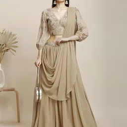 bhavna textiles Embroidered Stitched Lehenga Choli image 1