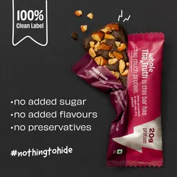 the whole truth High Protein Double Cocoa 20g Protein Bar - Pack of 5 x 67g each Nutrition Bars image 2