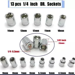 PAPU 46 Pieces Spanner Socket Combination Tool Kit & Screwdriver Set, Wrench Socket Set image 3