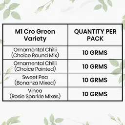 gudapati Ornamental Chilli & Dwarf Flower Seeds Combo | 500+ Seeds | 10g Each Seed image 3