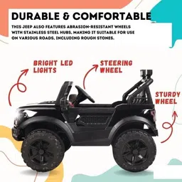 oh baby pobo jeep kids car, Battery Operated, Ride On jeep,Remote control, USB player. Jeep Battery Operated Ride On image 3