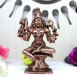 Mariamman Devi Antique Copper Idol Decorative Showpiece - 9.5 cm-image-18