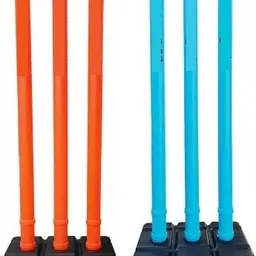 hyrise Solid Cricket Wickets , Cricket Stump , Cricket Wickets Plastic (Orange, Blue)-picture-23