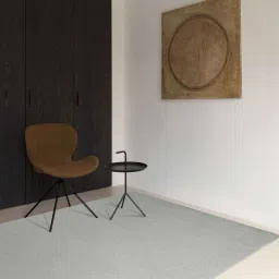 ddecor Grey Solid Polyester 4 ft x 6 ft Machine Made Carpet image 1