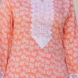 prisca Women Printed Viscose Rayon Straight Kurta image 5