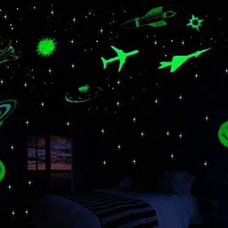 paradigm pictures Galaxy Of Stars Radium Glow In The Dark Wall Sticker- kids ceiling night stickers image 2