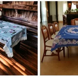 kashhtu Polyester 6 Seater Floral Table Cover-picture-11