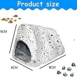 gig bazaar Aquarium Stone Shelter Rock Small Fish Shrimp Hideaway Decoration Ornament. Laterite Unplanted Substrate image 3
