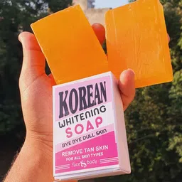 cosmaura Korean Whitening Soap Bye Dull Skin, Remove Tanning, Brightening Face image 5