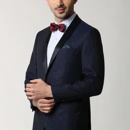 peter england Men Printed Single Breasted Casual Blazer image 3