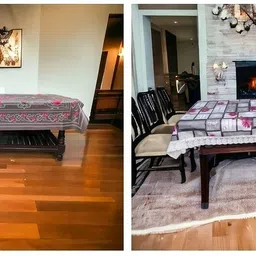 kashhtu Polyester 6 Seater Floral Table Cover-picture-19