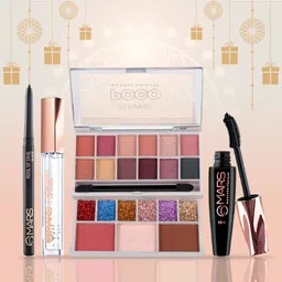 4 In 1 Makeup Combo Gift For Women & Girls | Mascara, Kajal, Lip Gloss, Kit (03)-image-68