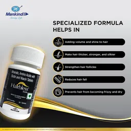 hairbless Hair Supplement | with Biotin and Niacin | Enriched with L-Cystiene image 5