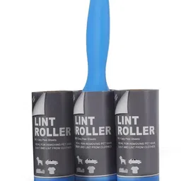foyken Lint Remover Brush Reusable Sticky Picker Cleaner Roller Easy- Blue Daisy 3 Roll Lint Roller-picture-27