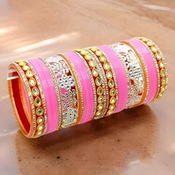 shiv supplier Silver, Plastic Zircon Chudas image 2