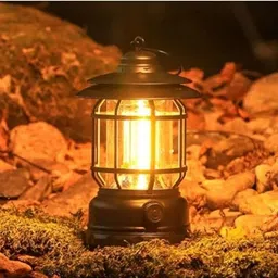 xydrozen Portable Lamp LED Hiking Lamp Black Metal, Plastic Hanging Lantern-picture-21
