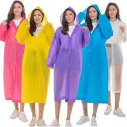 shatviks Solid Women Raincoat-picture-26